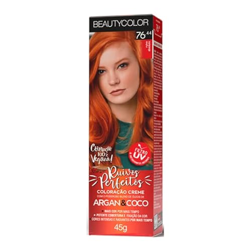 BeautyColor Tintura Permanente 76.44 Ruivo Absoluto, 45 g