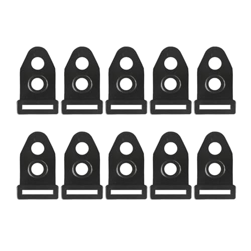 omiinitio Accesorios para tienda de campaña para tienda de campaña, varillas de clavos, pies, abrazadera, accesorios de campo, para toldos, toldos, hebilla de seguridad, 10 Uds