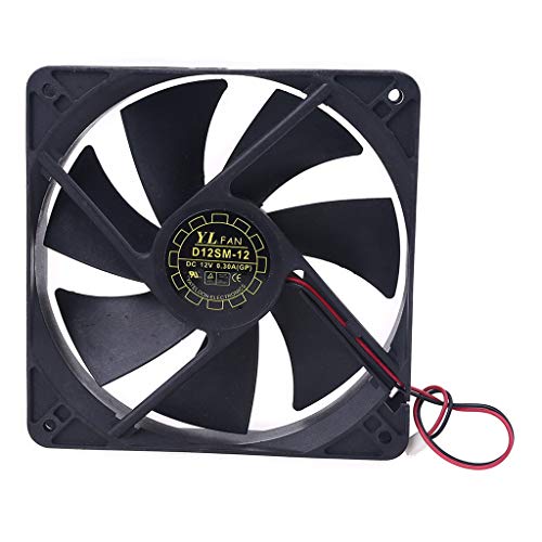 D12SH-12 High Speed for Brushless Cooling Exhaust Fan 120mm for 12V 0.30A CPU Cooler 120x120x25mm 2p Connector