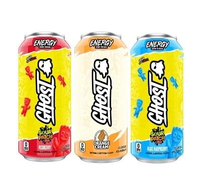 Gh0st-Energy-Drink, Zero Sugar, Variety Pack, 16 fl oz, 9...