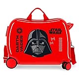 Star Wars Darth Vader Maleta Infantil Roja 50x38x20 cms Rígida ABS Cierre de combinación lateral 34L 1,8 kgs 4 Ruedas Equipaje de Mano