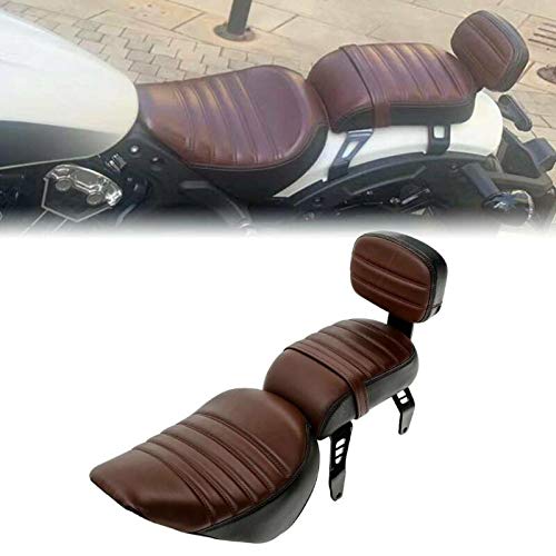 Indian Scout Bobber Passenger Seat Leather Passenger Backrest Pad