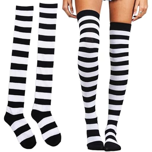 COYUN 1Pares Calcetines Hasta la Rodilla, Femenino Rayas a rayas Muscos altos calcetines, sobre medias de rodilla, para Mujer Calcetines Largos Sobre la Rodilla Muslo Calcetines Altos Niña de Cosplay | Ya disponible en tu tienda friki favorita! En mundofriki.es! COYUN 1Pares Calcetines Hasta la Rodilla, Femenino Rayas a rayas Muscos altos calcetines, sobre medias de rodilla, para Mujer Calcetines Largos Sobre la Rodilla Muslo Calcetines Altos Niña de Cosplay | Ya disponible en tu tienda friki favorita! En mundofriki.es!
