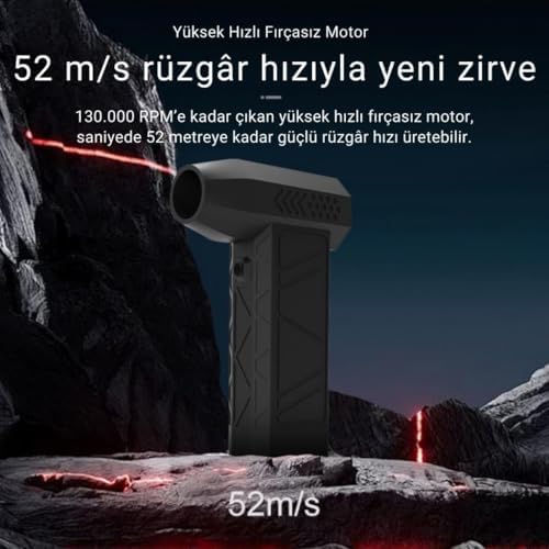 Coofbe 130000 RPM 160W Ultra Hızlı Hava Üfleme Makinası Turbo Fan Su İtici Üfleme Cihazı Hava Üfleyici - Görsel 4