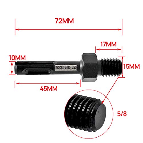 Core Drill Bit Adapter 5/8-11 Thread Male To Sds Plus Shank By Dt-Diatool #TOP1