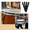 4 Pcs Mylar Straps Snare Black Strip Snare Wire Marching Snare Wire Trapping Kit Snare Drum Wire Snare Wire Belt for 14 Inch Snare Drum #4