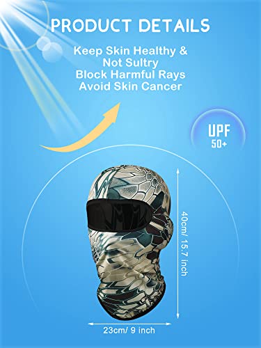 12 Pieces Sun Protection Balaclava Full Face Cover Sun Uv Protection Face Protective Cover For Outdoor Sports (Camouflage Color,Camouflage Style) #TOP1