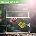CAPASTEC Betta Fish Leaf, Natural Habitat Simulation for Betta Spawnings Grounds, Betta Spawnings Leaves, Resting Bed, Large Small Leaves, Orange Deep Green