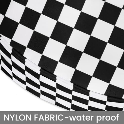 Image of hibear Checkered Crossbody Bag Spacious Bum Bags for Women Nylon Crossbody Fanny Packs Checkered Purse Belt Wallet
