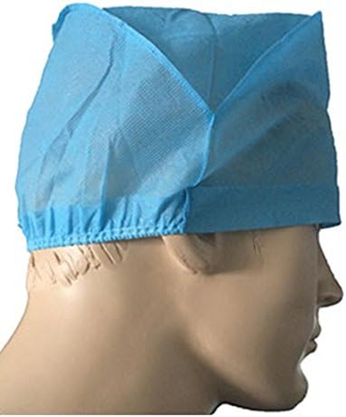 MediFine Disposable Elastic Surgeon Cap Blue Pack Of 100
