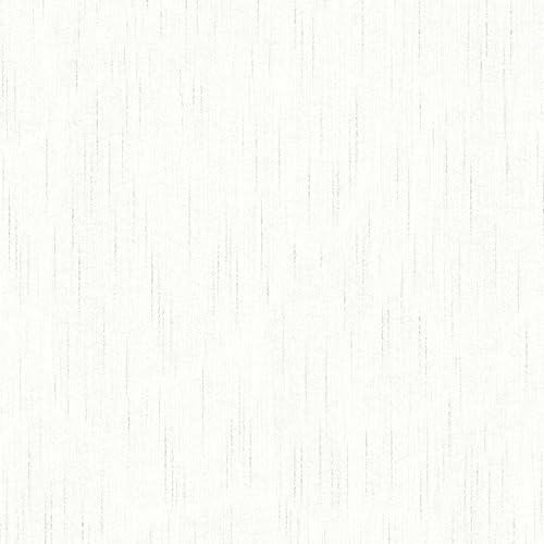 Architects Paper 309073 30907-3 Textile Wallpaper Metallic Silk Plain 10.05 m x 0.53 m White Made in Germany - Image 2