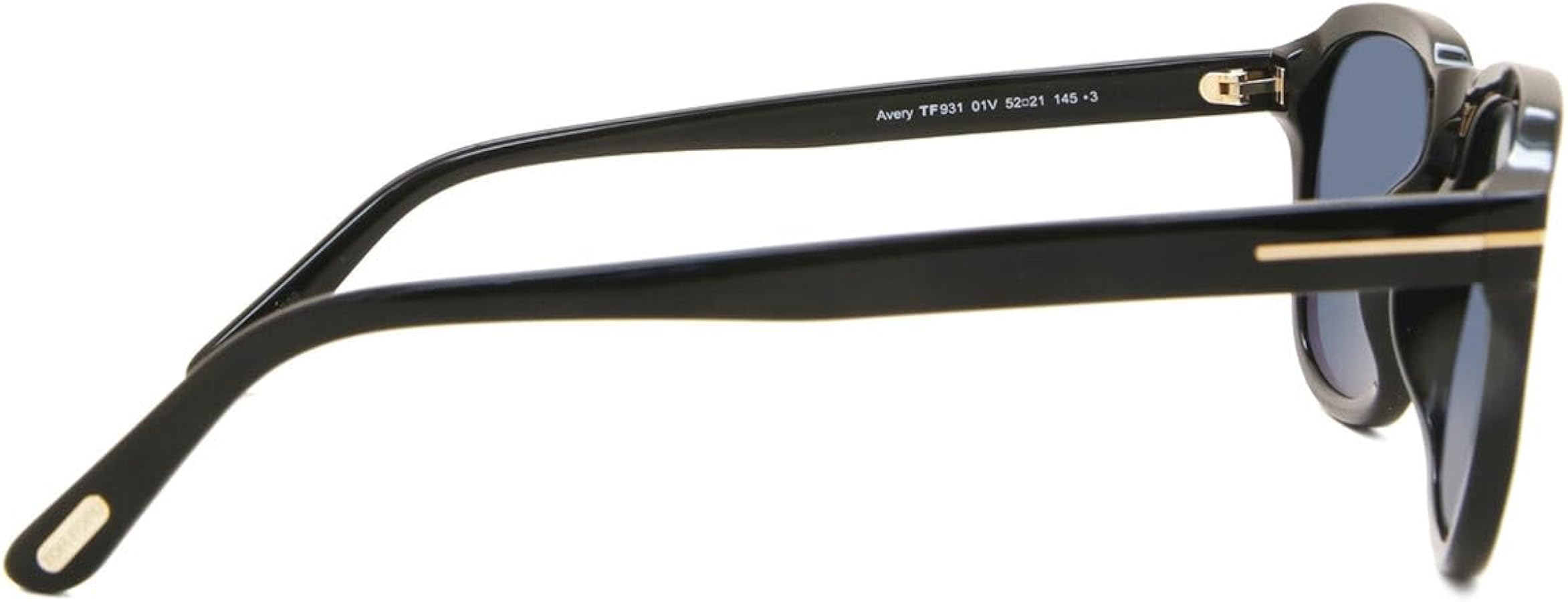 Amazon.com: Tom Ford AVERY FT 0931 Shiny Black/Blue 52/21/145 men