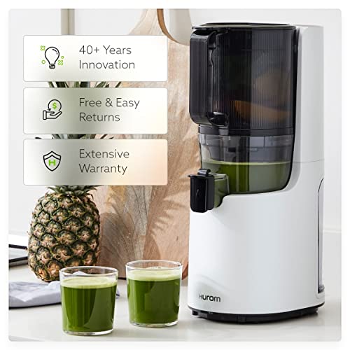 Hurom H200 Easy Clean Slow Juicer, Matte Black | Hands Free | Hopper Fits Whole Produce | Quiet Motor | Scrub Free Cleaning | BPA Free | Easy Assembly | Healthy Living | Cold Press Masticating Juicer - Image 6