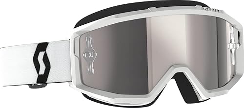 Scott Primal Goggles OSFM Lente de trabajo negroblancoplateado cromado