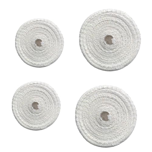 FIXOSHEE 4 Rollos Embalaje para Carne Cuerda Algodón Suave para Cocina Malla Elástica para Jamón Salchicha y Alimentos Capacidad Resistente y Estable Uso Doméstico y Decorativo