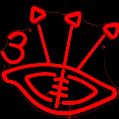 Image of Power Eye Neon Sign for Wall Decor TDE Inspired LED Sign, Hip Hop Wall Art, Red Neon Light, Music Lover Gift