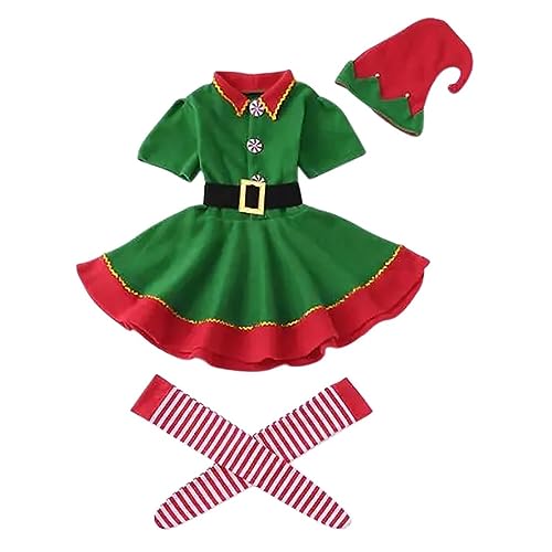 Ensembles Costumes De Lutin De Noël Pour Famille Ado Et
