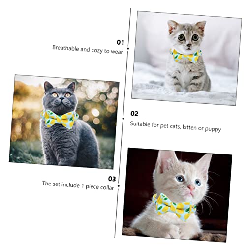 Collar pañuelo para gatos ajustable con cascabel antirperdida diseño frutal 8