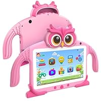 Kids Tablet 7'' 32GB Tablet for Kids 3-7 Pre-Installed with Children Software Many Offline Content Parents Control, Toddler Tablets with YouTube WiFi Dual Camera, Tablets for Toddlers Gifts Ages 3-12