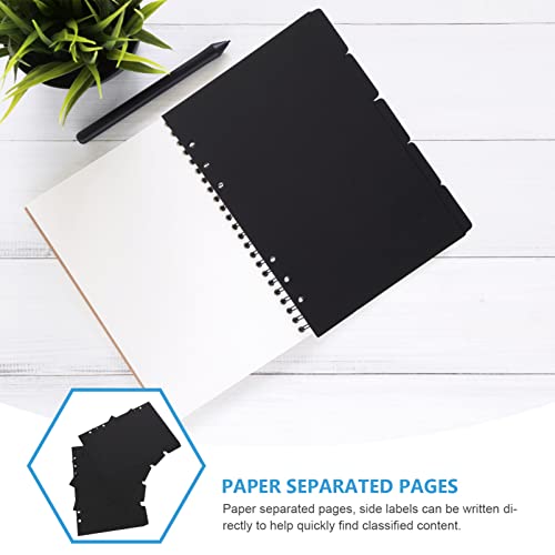 image for Ipetboom 15Pcs Binder Dividers, Index Dividers Binder Tabs Dividers In