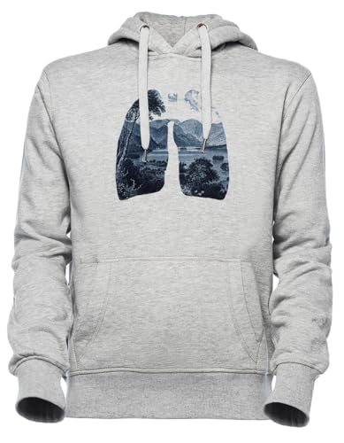 Sweat à capuche gris Luxogo Fresh unisexe avec poche kangourou