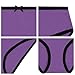 Buyless Fashion Girls Underwear - Panties for Girls - Soft Cotton w/Colored Trim, Little Toddler - Teen Size Briefs (6 Pack) - BW16-GA-13-14
