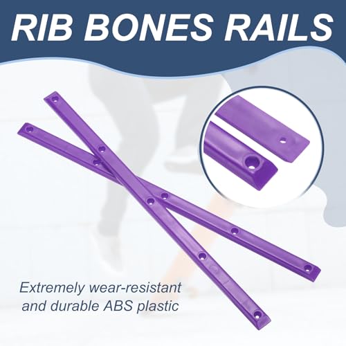 Rails de skateboard violets PATIKIL avec vis de fixation pour deck