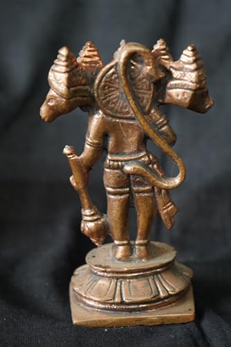 Image of Panchamukhi Hanuman Murti Copper - 4.3 in - Pack of 1