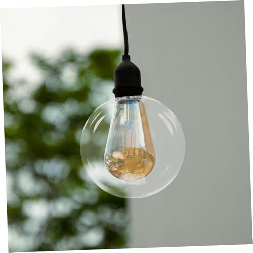 Image of Acrylic Globe Lampshade Replacement Stylish Wall Light Cover for Porch and Patio Durable Design for Ceiling and Post Lighting