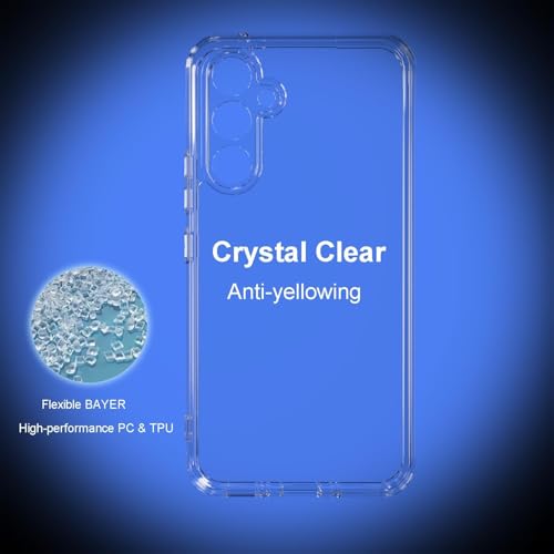 Image of REALCASE Silicone Samsung A54 5G Back Cover Case, Scratch Resistant Protective Crystal Clear Transparent Shock Proof Bumper Back Cover Case for Samsung Galaxy A54 5G