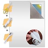 ✔️ ¡El original desde 2019! Protección solar económica y versátil para todo tipo de ventanas, puertas de balcones, casas móviles, etc. Por supuesto, también puede sujetar, grapar o coser la tela como desee. La tela se puede cortar a medida sin que se deshilache.