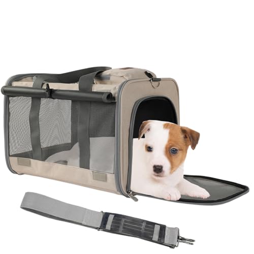 Pet Carrier Large Medium Cat Bag,Soft Sided Pet Carrier for Puppy,Small Dog Carriers Carriers for Pet Sun Curtian Privacy Protection Travel Bag with Large Pocket