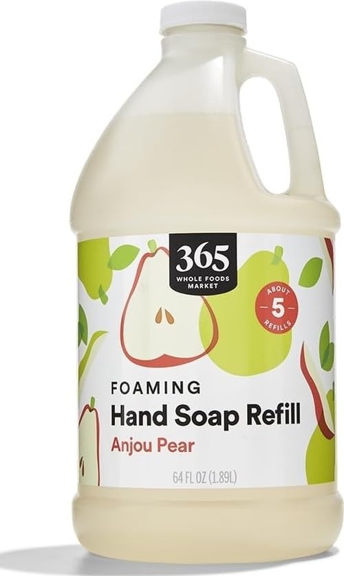Image of 365 by Whole Foods Market, Foaming Hand Soap Refill, Anjou Pear, 64 Fl Oz