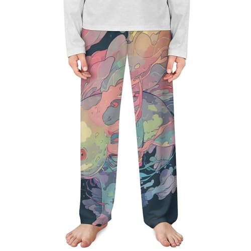 Stylized Rainbow Axolotl (2) Children's Casual Pajamas150CM