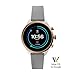 Fossil Women's Gen 4 Sport Heart Rate Metal and Silicone Touchscreen Smartwatch, Color: Rose Gold, Grey (FTW6025)