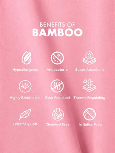 Image of Kidbea Bamboo Kids T-Shirt Ultra-Soft Premium Half Sleeve Graphic Tee for Girls, Casual Summer Wear for Toddlers & Kids