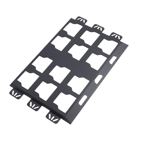 Hamwesh Packout Mounting Plate, Aluminum Alloy Construction and Packout Wall Mount, Organizers with for Tool Storage and Organization System (Black)