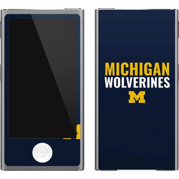 Skinit Decal MP3 Player Skin Compatible with iPod Nano (7th Gen&2012) - Officially Licensed College Michigan Wolverines M Design