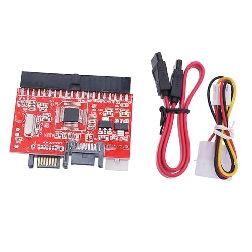 CHICHIYANG IDE to SATA Adapter with SATA Data Cable & 4 Pin Power Cable Support 240GB Above IDE Drive