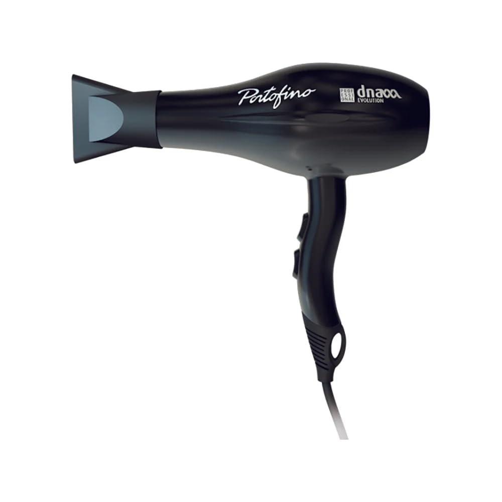 Kiepe DNA Evolution 8307 Asciugacapelli, Design leggero e compatto, Molteplici livelli di calore e velocità, Impugnatura ergonomica, Strumento di styling per l'uso quotidiano (Nero)