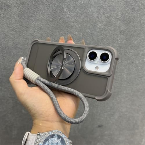 Coque iPhone 16 avec dragonne et support pour charge sans fil en voiture - 4