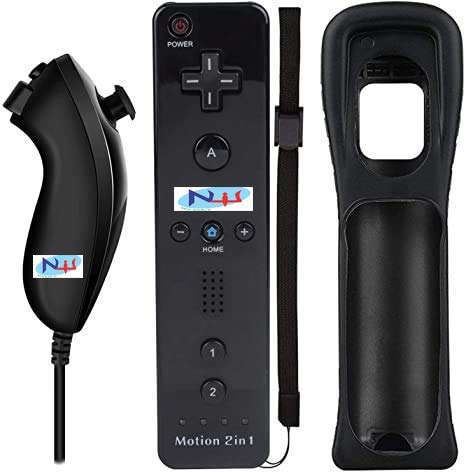 GSH New World Wii Motion Plus Remote With Nunchuk (Black Color) for Wii Console (B08FMJFD5L) Amazon Price History, Amazon Price Tracker