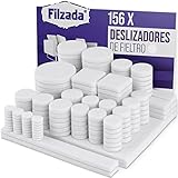 PEGAMENTO DE ALTA CALIDAD: Deslizadores de fieltro absolutamente adhesivos con propiedades ideales - protección de confort para el hogar, la oficina, las ferias, la hostelería y la restauración