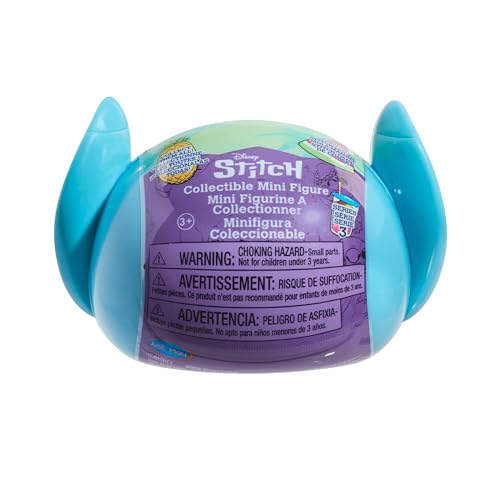 Just Play Disney Stitch Kapsel Minifiguren Welle 3, 5 cm große Überraschungsfigur, blau, Außerirdischer, Kinderspielzeug ab 3 Jahren