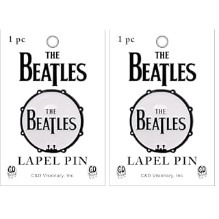 The Beatles Bass Drum Logo Metal Lapel Pin - Les Beatles, Paul McCartney, John Lennon, RIngo Starr, George Harrison