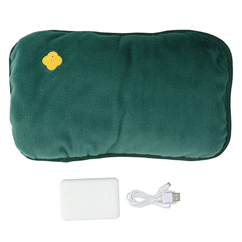 BORDSTRACT Calentador de Manos con Almohadilla térmica eléctrica, grafeno Recargable con 3 Modos de Calor, Carga USB, Almohadilla térmica de Masaje de Temperatura Constante Inteligente(Verde) Cover