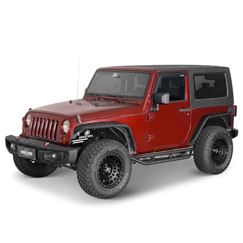 Estribos Laterales Tubulares para Jeep Wrangler JK 2 Puertas miniatura 5