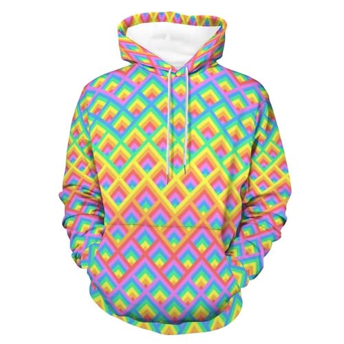 Sweatshirt sirène colorée aux finitions soignées pour homme et femme en taille S
