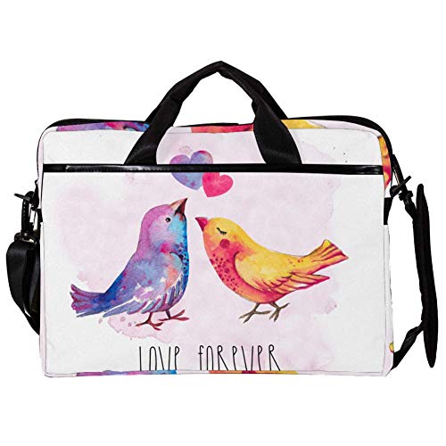 Sac à l'épaule pour ordinateur portable 14" à 15" Bird Love Forever de bureau