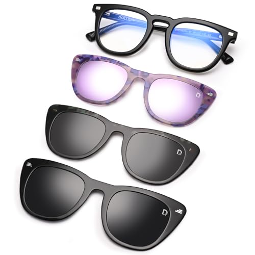 Dollger Magnetic anti-blue light glasses, multiple pairs of magnetic sun